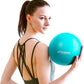 Pilates Ball 9 Inch Core Ball, Small Exercise Ball with Exercise Guide Barre Ball Mini Yoga Ball for Pilates, Yoga, Core Training, Physical Therapy, Balance, Stability, Stretching