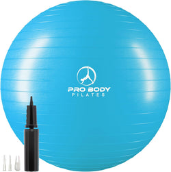 Ball Exercise Ball Yoga Ball, Multiple Sizes Stability Ball Chair, Large Gym Grade Birthing Ball for Pregnancy, Fitness, Balance, Workout and Physical Therapy W/Pump