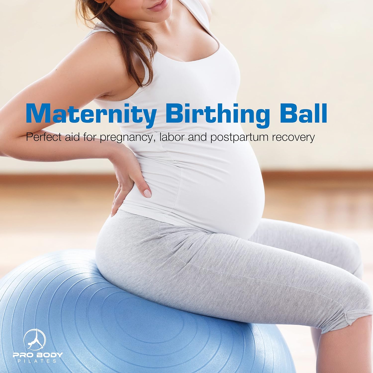 Ball Exercise Ball Yoga Ball, Multiple Sizes Stability Ball Chair, Large Gym Grade Birthing Ball for Pregnancy, Fitness, Balance, Workout and Physical Therapy W/Pump